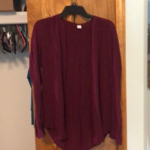 Burgundy blouse